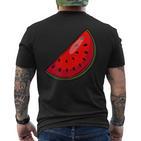 Watermelon Fruit Melon T-Shirt mit Rückendruck