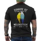 Zuhause Ist Wo Meine Budgie Sind Budgie T-Shirt mit Rückendruck