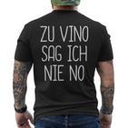 Zuino Sag Ich Nie No T-Shirt mit Rückendruck