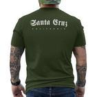 Santa Cruz City In California 70S 80S Vintage Retro T-Shirt mit Rückendruck