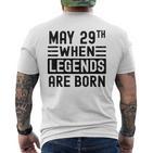 29 Mai Geburtstag 29 Mai Geburtstagsgeschenk T-Shirt mit Rückendruck