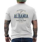 Albania Retro Styleintage Albania T-Shirt mit Rückendruck