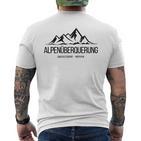 Alpenüberquung Oberstdorf Meran E5 Idea T-Shirt mit Rückendruck