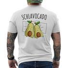 Avocado Sleep Schlavocado Pyjamas Sleeping T-Shirt mit Rückendruck