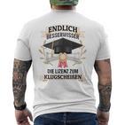 Bachelor Graduation Saying Exam Bestanden Uni Gra T-Shirt mit Rückendruck