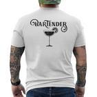 Bartender Bartender Bartender Bartender S T-Shirt mit Rückendruck