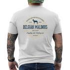 Belgian Malinois Vintage Belgian Shepherd Malinois T-Shirt mit Rückendruck