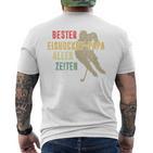 Bester Eishockey-Papa Aller Zeiten Herrenatertag Geschenk T-Shirt mit Rückendruck