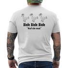 Biele Biele Biele White T-Shirt mit Rückendruck