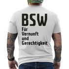 Bsw Bündnis Sahra Wagenknecht T-Shirt mit Rückendruck