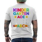 Children's Kindergarten Ade Ich Lerne Jetzt Das Abc T-Shirt mit Rückendruck