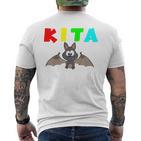 Children's Kita Abflugger 2024 Bat School T-Shirt mit Rückendruck