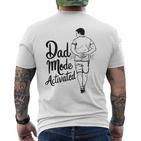 Dad-Modus Aktiviert Lustiges Papa Memeatertag Besterater T-Shirt mit Rückendruck