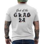 Damen Papa Der Graduate Classon 2024 Mit-Ausschnitt T-Shirt mit Rückendruck