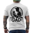 Damenatertag Erstes Mal Papa 2024 Soon To Be Dad New Dad Mit-Ausschnitt T-Shirt mit Rückendruck