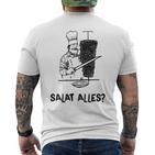 Döner Kebab Salat Alles T-Shirt mit Rückendruck