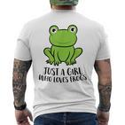 Frosch Mädchen Nur Ein Frosch Mädchen Das Frösche Liebt T-Shirt mit Rückendruck