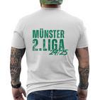 Fussball Kickenerein Münster Fan Heimat Westfalen Aufstieg T-Shirt mit Rückendruck