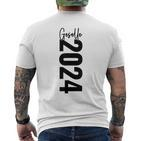 Gesellenprüfung Bestanden Gesellenbrief Geselle 2024 T-Shirt mit Rückendruck