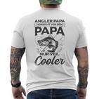 Herren Angler Fischer Cooler Papaater Forelle Hecht Sportangler T-Shirt mit Rückendruck