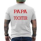 Herren Ich Bin Stolzer Papa Einer Wundervollen Tochter -Atertag Raglan T-Shirt mit Rückendruck