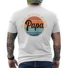 Herrenaterintage Geschenk Der Mann Der Mythos Die Legende Papa Raglan T-Shirt mit Rückendruck