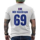 Iceland Sauf Jersey 69 Mallorca Sauf Jersey Milf Hunterson S T-Shirt mit Rückendruck