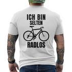 Ich Bin Rten Radlos I'm Rare Radlos T-Shirt mit Rückendruck