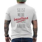 Ich Ist Meine Besoffen Half T-Shirt mit Rückendruck