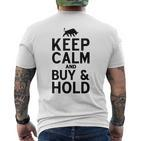 Keep Calm And Buy & Hold I Aktien Börse T-Shirt mit Rückendruck