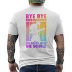 Kinder Bye Bye Kindergarten Ich Rocke Jetzt Die Schule T-Shirt mit Rückendruck