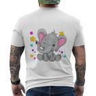 Kinder Ich Bin Schon 3 Jahre Alt Cute Elephant 3Rd Birthday T-Shirt mit Rückendruck