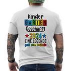 Kita Abgänger 2024 Kita Geschafft 2024 Kita Ade 2024 T-Shirt mit Rückendruck