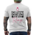 The Last Große Dingor Dem Ring Blue T-Shirt mit Rückendruck