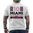 Miami 10 GOAT Herren Kurzärmliges Herren-T-Kurzärmliges Herren-T-Shirt - Sportdesign für den Großartigsten