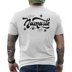 Namaste Yoga Meditation T-Shirt mit Rückendruck