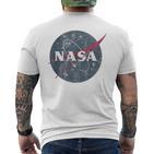 Nasa Simple Vintage Logo T-Shirt mit Rückendruck