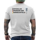 Offizieller Sponsor Der Bußgeldstelle S T-Shirt mit Rückendruck
