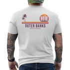 Outer Banks Beach Retro Surfer Vintage Surf T-Shirt mit Rückendruck