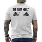 Panzerfahrer Gamer Kurzärmliges Herren-T-Kurzärmliges Herren-T-Shirt Bis Einer Heult, Grün für Gaming-Fans