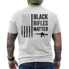 Rifles Matter Pro Gun Rights Camo Usa Flag T-Shirt mit Rückendruck