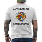 Rubik Cube Magic Cube Retro Rubi Vintage Nerd T-Shirt mit Rückendruck