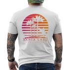 Santa Cruz California Souvenir Vintage Retro T-Shirt mit Rückendruck