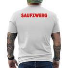 Saufzwerg Green T-Shirt mit Rückendruck