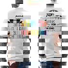 Schwester Von Einer Schulkind Schwester Schulkind S T-Shirt mit Rückendruck
