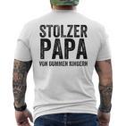 Stolzer Papaon Ein Paar Dummen Kindern Kapuzenjacke T-Shirt mit Rückendruck