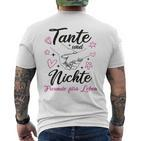 Tante Und Niece Beste Freunde Für Leben Patentante Slogan T-Shirt mit Rückendruck