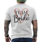 Team Braut Junggesellenabschied Dezent Herz Jga Bride To Be T-Shirt mit Rückendruck