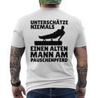 Turner Papa Geräteturnerater Bodenturner Dad Gymnastik T-Shirt mit Rückendruck