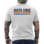 Vintage Retro 70S 80S Santa Cruz Ca T-Shirt mit Rückendruck